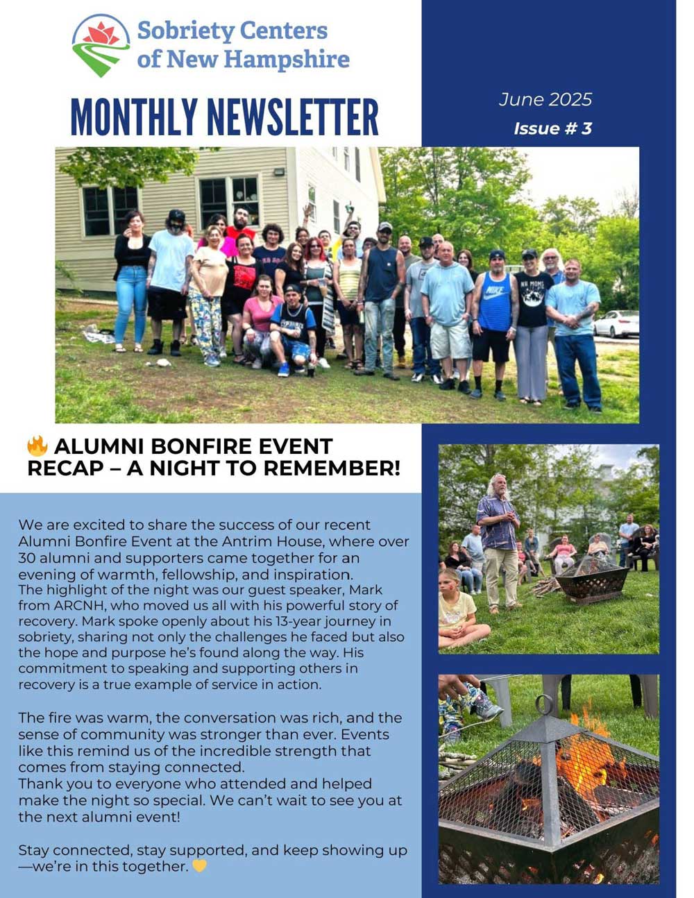 Sobriety Centers of New Hampshire - June 2025 Newsletter